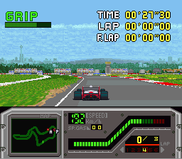 Aguri Suzuki F-1 Super Driving (Europe) In game screenshot